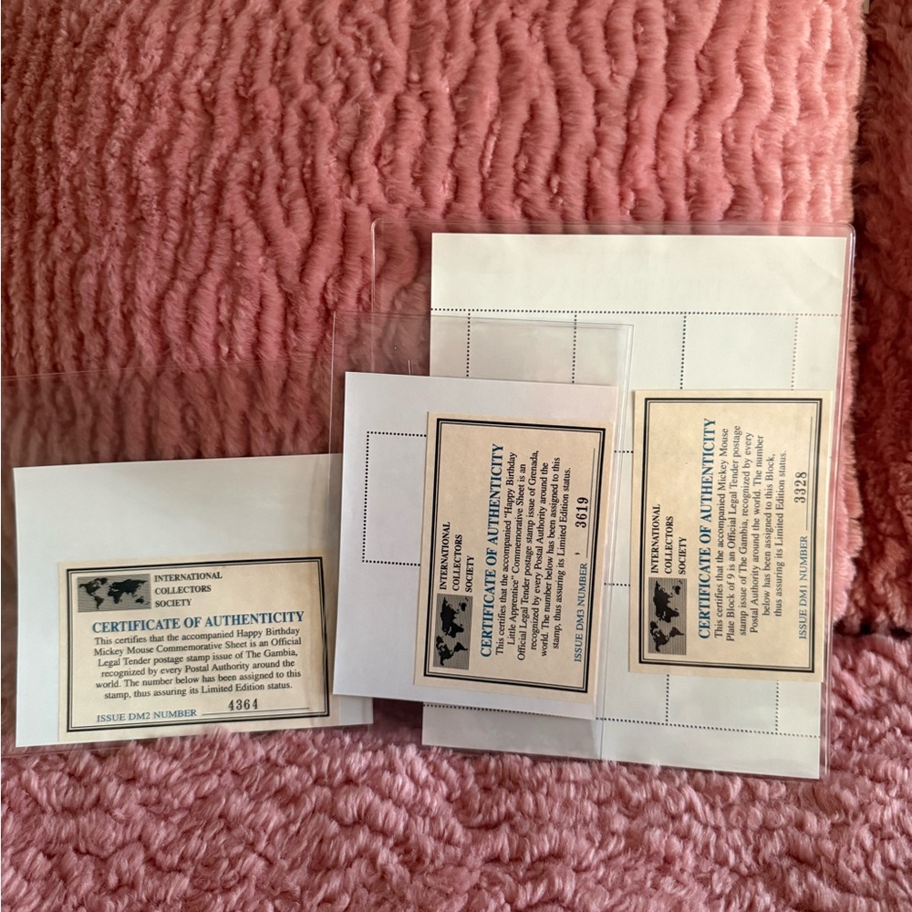 Mickey Mouse Collectible Stamp Sheets - 3 - Picture 5 of 5